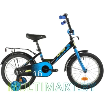 Детский велосипед Novatrack Forest 161FOREST.BK21 (черный/синий, 2021)